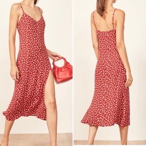 Reformation Crimini Dress in Western - Red